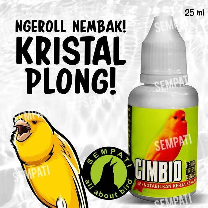 Sempati Cimbio Kenari Herbal Tetes Vitamin Harian Penggacor Burung Kenari Menambah Rajin Kicau Stami