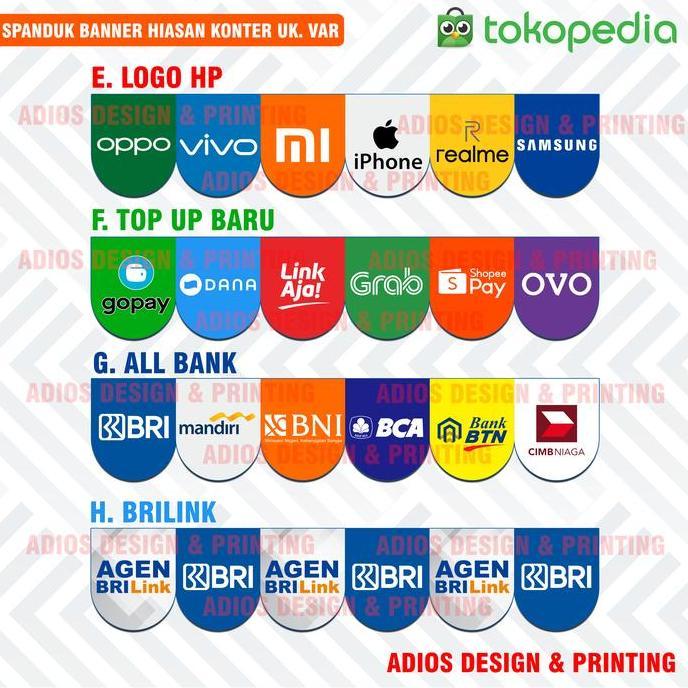 Promo Spanduk Hiasan Konter Pulsa atau Renda Konter COD