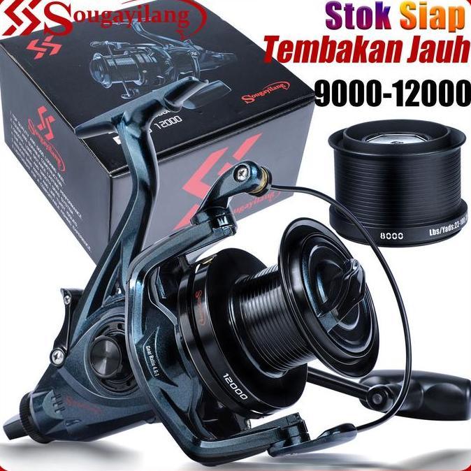 elimasanuk - sougayilang reel pancing 9000/10000/12000 putar kuat halus air tawar & air asin