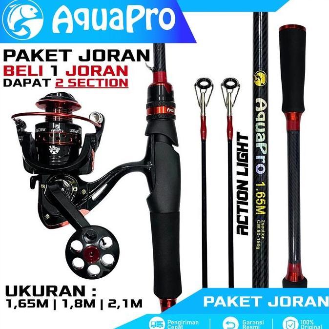 QIAMAN89 - AQUAPRO SET JORAN SPINNING LIGHT & MEDIUM LIGHT + REEL PANCING | KOMBO PREMIUM