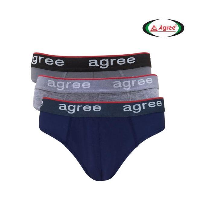 Endangseller - Agree Millenial 2322 - Celana Dalam Pria 3 PCS L-XXL Karet Boxer