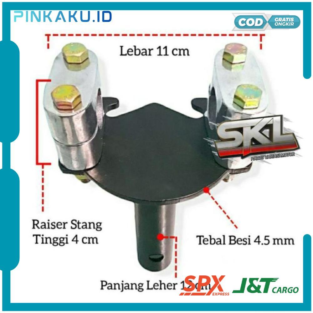 Bisa COD Adaptor Dudukan Stang Motor Matic Bebek Honda Scoopy Vario Beat Genio PCX Vario 160 125 Bea