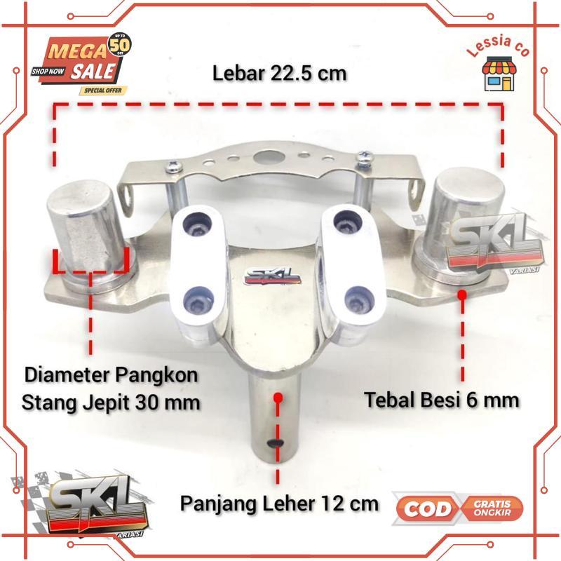 Diskon Adaptor Dudukan Stang Motor Matic Bebek Honda Scoopy Vario Beat Genio PCX Vario 160 125 Beat 