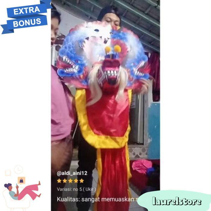 Barongan Anak Kayu Spons Caplokan Devil Reog Ponorogo Asli | Mainan Tradisional Jaranan Br 1114