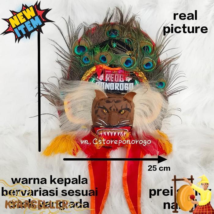 Reog Asli 30 Cm / Reog Anak / Reog Asli / Reog Ponorogo / Reog / Ponorogo / Barongan / Devil / Ganon