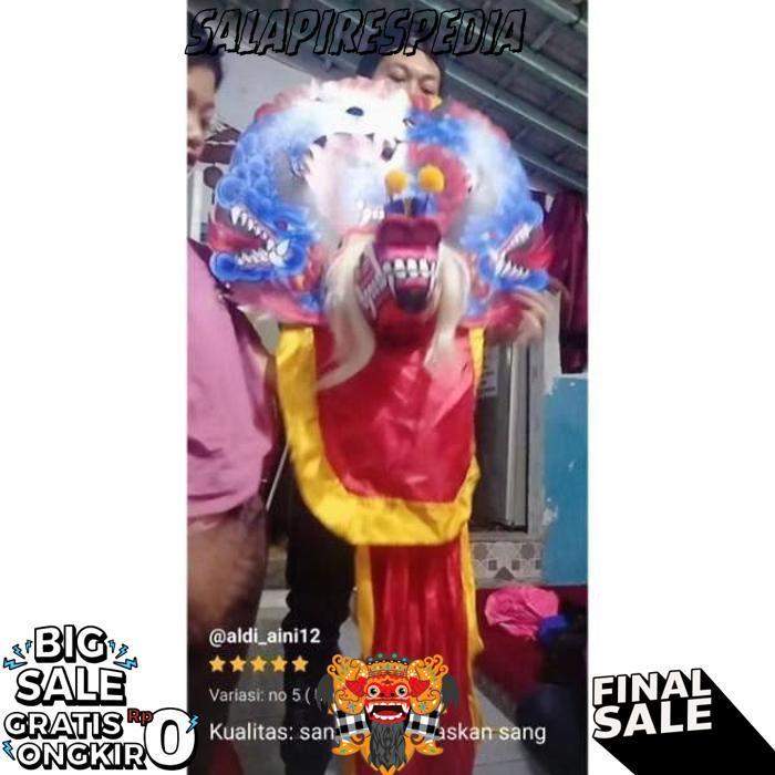 Barongan Anak Kayu Spons Caplokan Devil Reog Ponorogo Asli | Mainan Tradisional Jaranan Br 1114