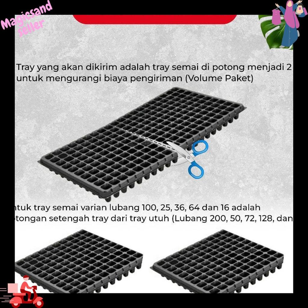 Tray Semai 72 Lubang Pot Tray Penyemaian Bibit Tanaman COD