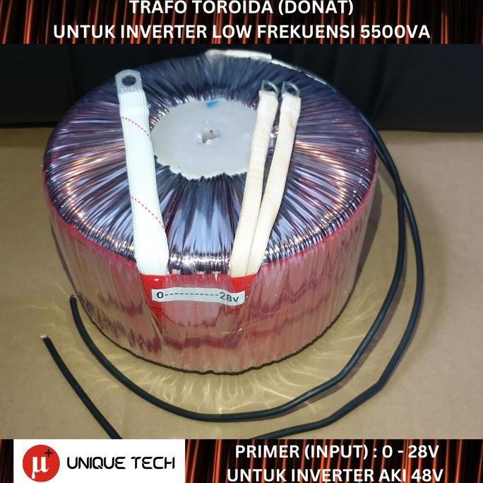 TRAFO TOROID INVERTER LOW FREKUENSI 5000W 5000VA 48V DONAT 5000 0-28V