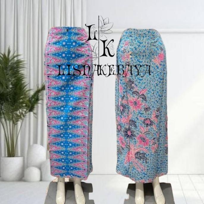 DI91 - Rok Tumpal Batik Untuk Bawahan Kebaya Encim Kancing Katun Motif Panjang Tebal Wanita Kerja Ny