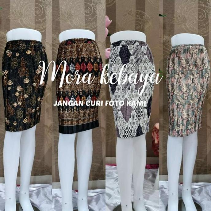DV373 - Rok kebaya plisket pendek/rok kebaya/rok bawahan kebaya