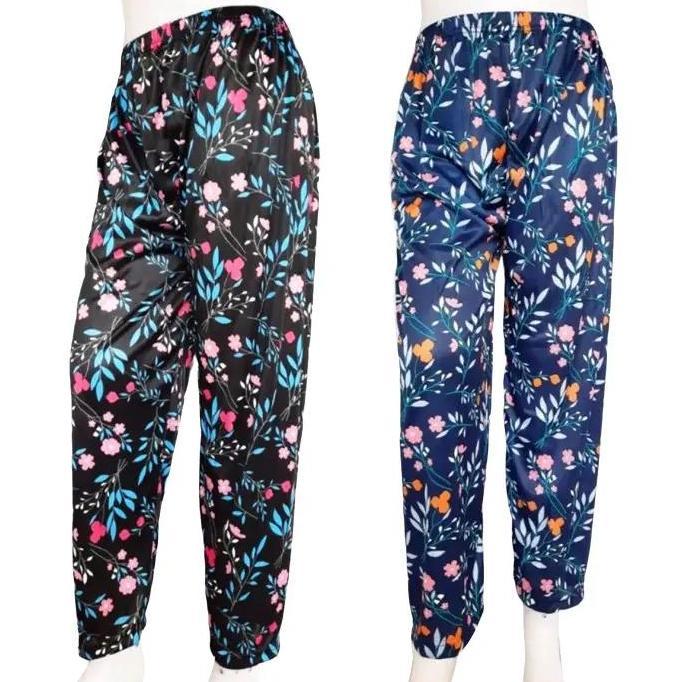DE136 - Celamis Motif Los 2pcs Bahan Hyget Celana Panjang Kulot Nyaman Tidur Lembut Melar Celana Kul