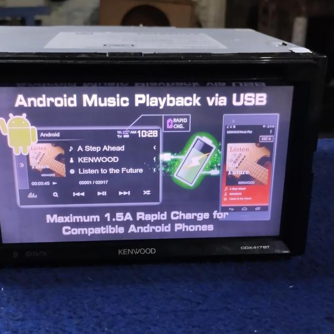 Head unit Kenwood ddx 417bt dvd mp4 bluetooth spotify