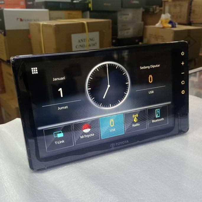 Head unit Toyota Avanza thn 2023 Merek Kenwood Tlink 9inch