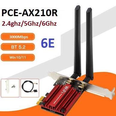 Intel Wifi 6E AX210 Pci Express Pcie pci-e dual band ac ax 6 AX200