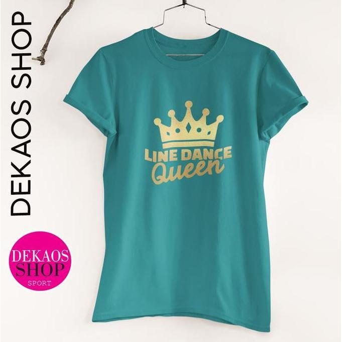 DB144 >> BAJU KAOS LINE DANCE LENGAN PENDEK WANITA ATASAN KATUN SENAM OLAHRAGA JUMBO DEKAOS SHOP 302