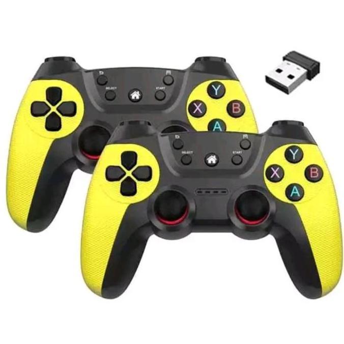Gamepad Double Wireless Turbo - Joystick Pc Controller Gaming Komputer Wireless Turbo 2.4ghz