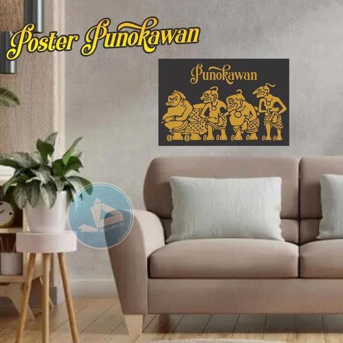Poster Kayu Wall Decor WAYANG PUNOKAWAN PUNAKAWAN JDM