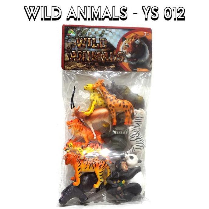 Mainan figure binatang hutan karet medium - WILD ANIMALS - YS 012