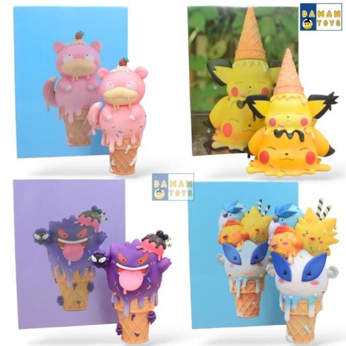 Figure Pokemon Deli Melted Ice Cream Pikachu Gengar Lugia Articuno