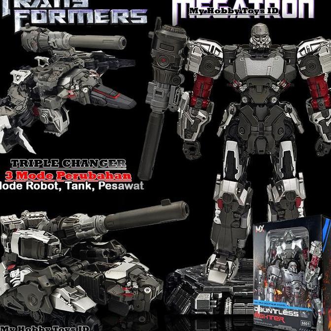 Action Figure Robot Transsformers Megatron Transformasi 3 Mode Robot Mobil Tank Pesawat Optimus