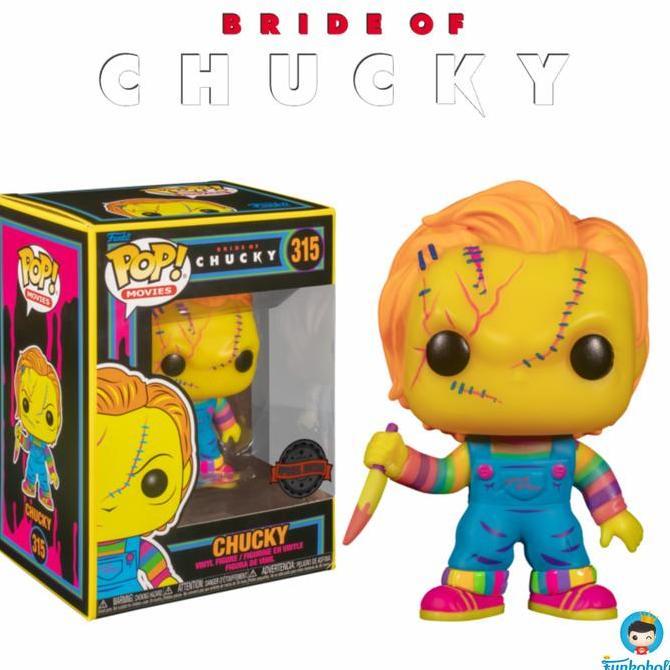 Funko POP Movies Bride of Chucky - Chucky Blacklight [Exclusive] #315