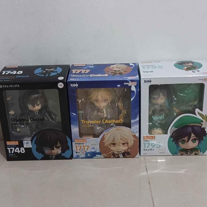 Nendoroid dazai(BIB), venti(MISB), aether(MISB)
