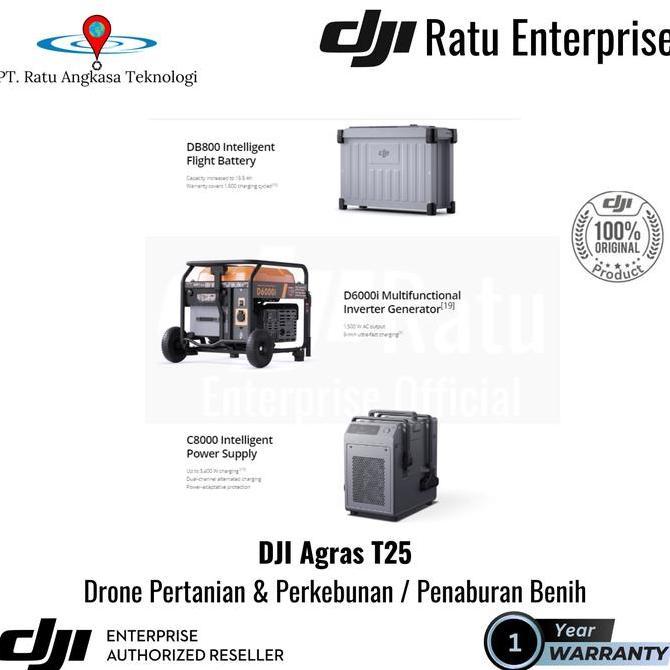 DJI Agras T25 Drone Pertanian Perkebunan Drone Spraying Sprayer Pemetaan Original