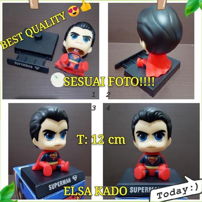 Pajangan Mobil Hiasan Dashboard Superman Boneka Goyang Per Figure