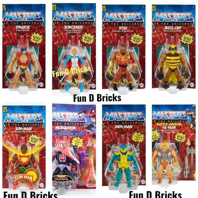 Masters Of The Universe Fisto Faker Ninjor Tri-Klops Webstor Stinkor