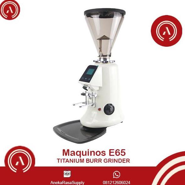 Espresso Grinder Maquinos E65 Titanium Burr Grinder