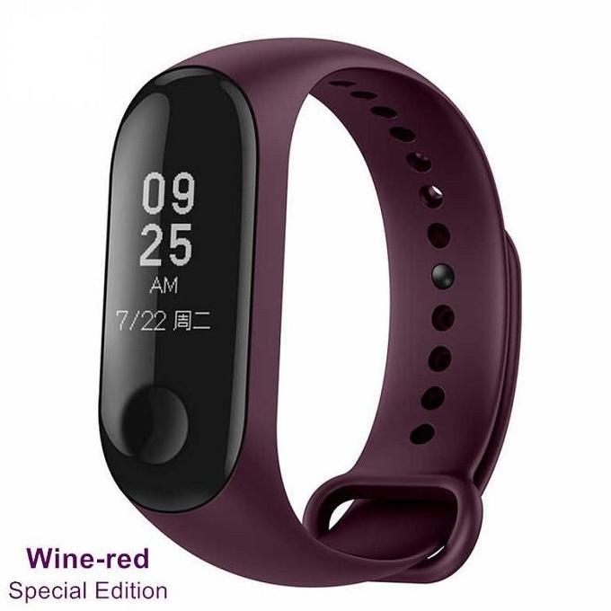 New- Tali Jam Silicon Strap Replacement Xiaomi MI Band 2 - Black