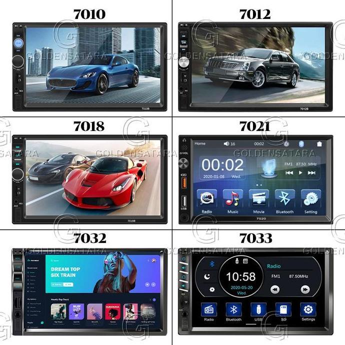 Head Unit TV Android 7 Inch Mobil -  Radio Mobil 2DIN Universal