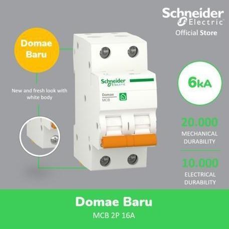 Diskon Mcb 2 Phase 6A/16A/20A Schneider