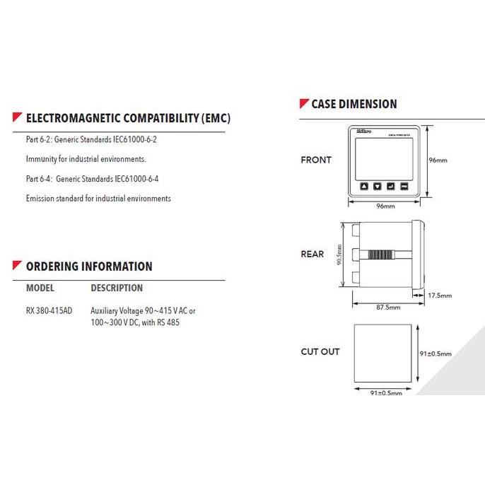 Diskon Rx380-415Ad - Digital Meter W/ Modbus - Mikro