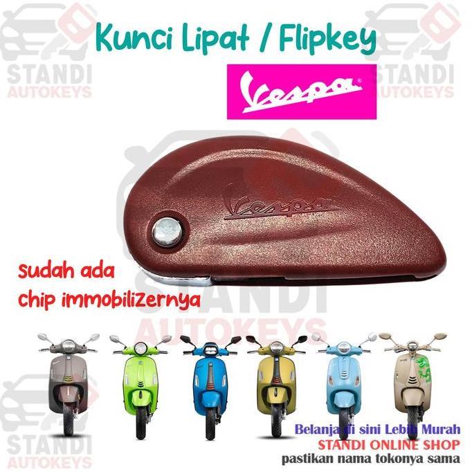 Kunci Duplikat Vespa Matic Flipkey Kunci Lipat Untuk Motor 946 LX Primavera Sprint GTS Super Tech GT