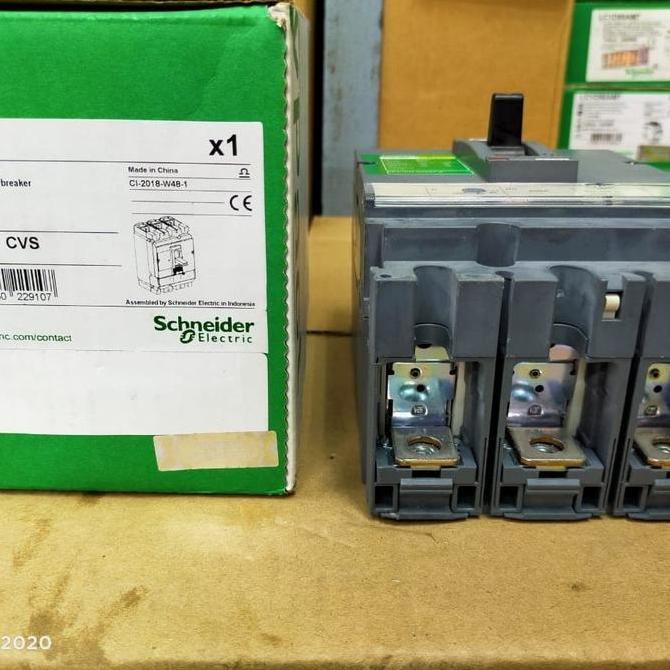 Murah mccb 32a - 100a CVS100B schneider 3phase 3 pole original Non COD