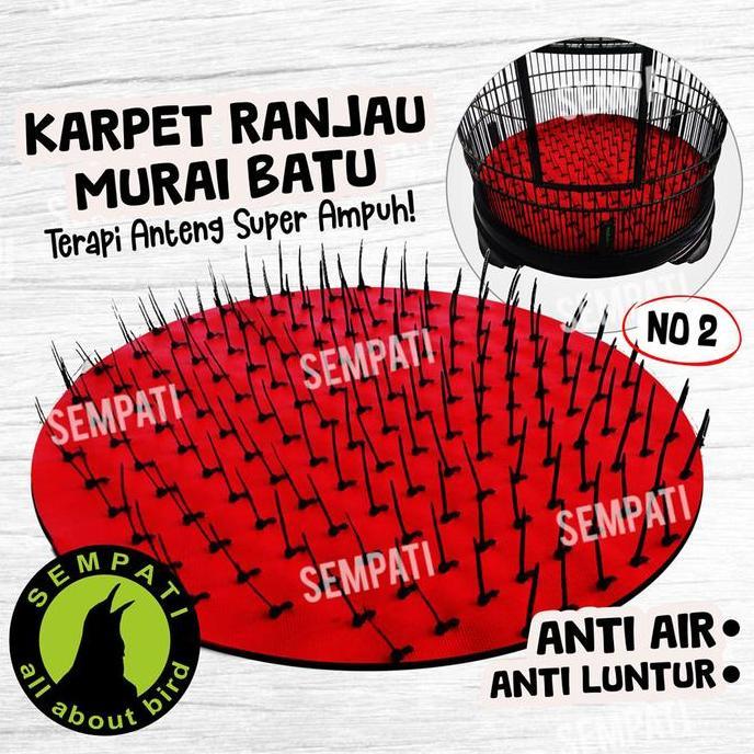 SEMPATI Karpet Ranjau Sangkar Kandang Burung Murai No 2 Alas Lantai Dasar Sangkar Bulat Burung Murai