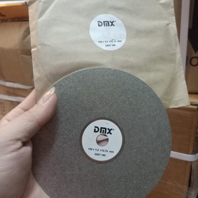 dmx diamond asah batu akik 6" / mata asah batu akik 150x12.7 #180 promo