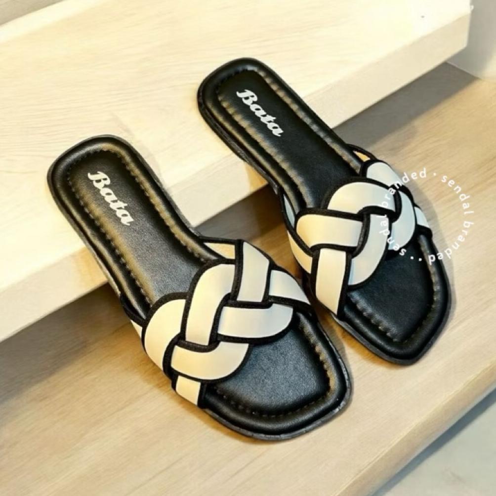 Badu_seller - BATA Sandal Teplek Wanita Korea Casual Anti Slip Size 36-40
