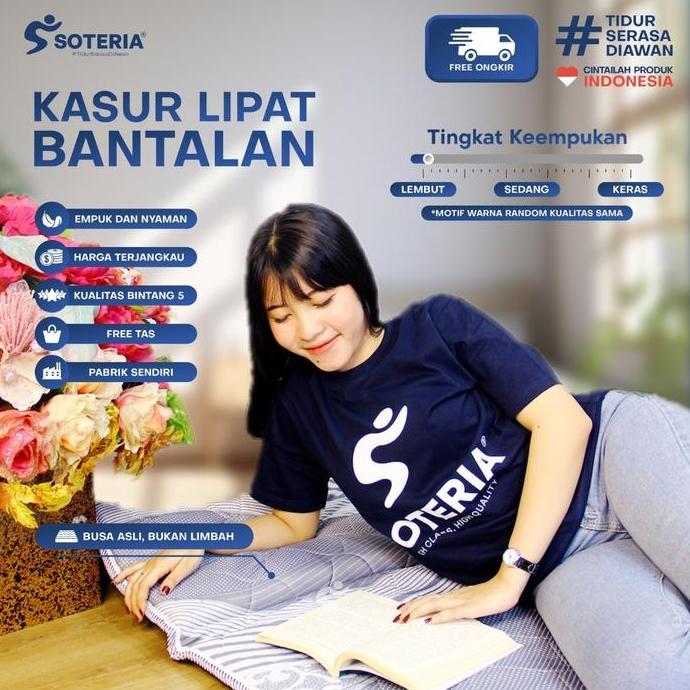 Soteria Kasur Lipat Tebal Anti Kempes / Kasur Busa / Kasur Lipat Mix Ukuran [Garansi Anti Kempes]