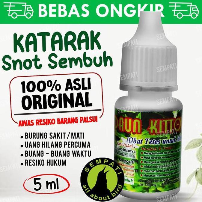 Daun Kitolot Kitolod 5ml Obat Tetes Mata Burung Sakit Katarak Berlendir Bengkak Mata Merah Gatal Ber