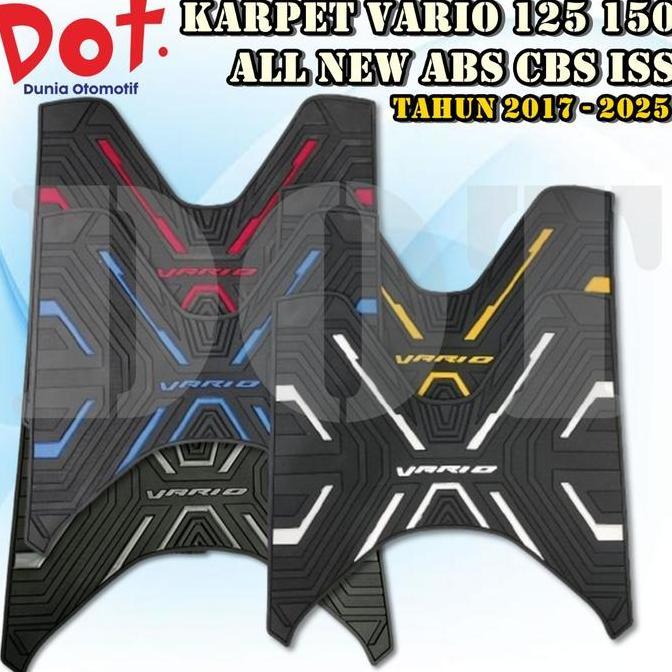 DR315 - KARPET VARIO 125 150 ABS CBS ISS OLD NEW BORDES ALAS KAKI PIJAKAN TATAKAN MOTOR HONDA V125 V