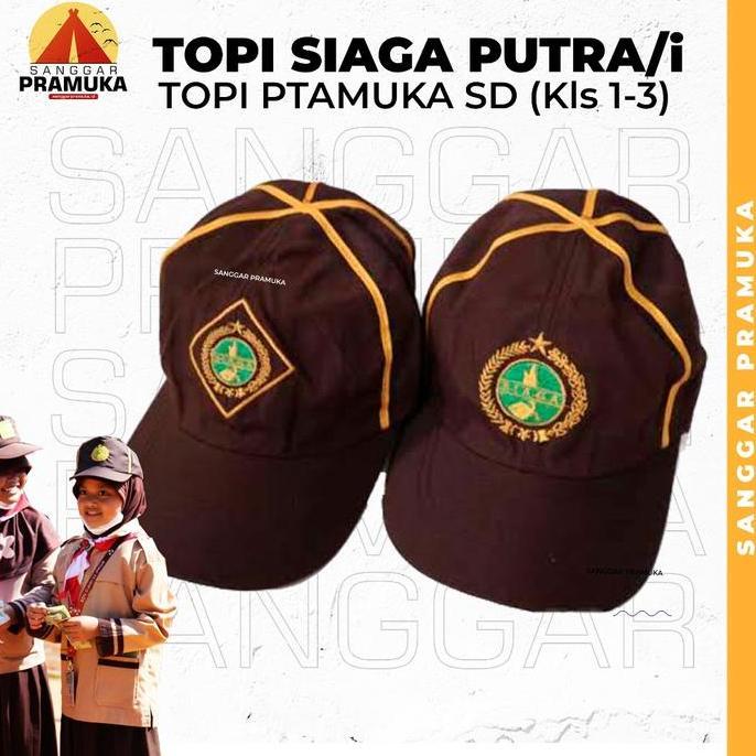 Topi Pramuka SIaga / Topi Siaga / Topi Pramuka Sd