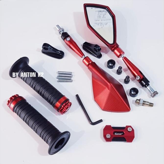 DE77 - HANDGRIP/HANDFAT 3 VARIASI MOTOR BEAT KARBU-NEW-SCOOPY-VARIO-125-150