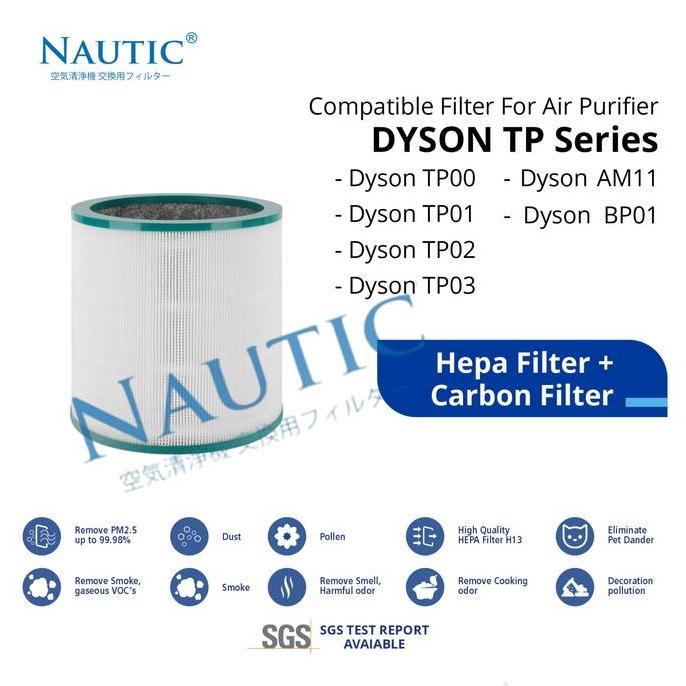 DS82 - HEPA Filter untuk Dyson Purecooling TP03 TP02 TP00 TP01