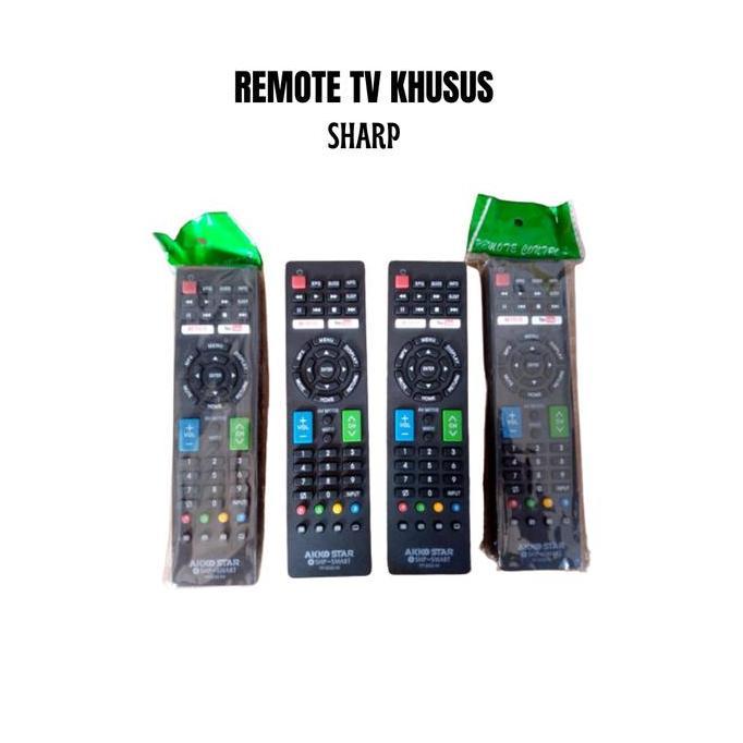 DE109 >> REMOTE TV SHARP LCD LED TV TABUNG REMOT TELEVISI SMART ANDROID SHARP
