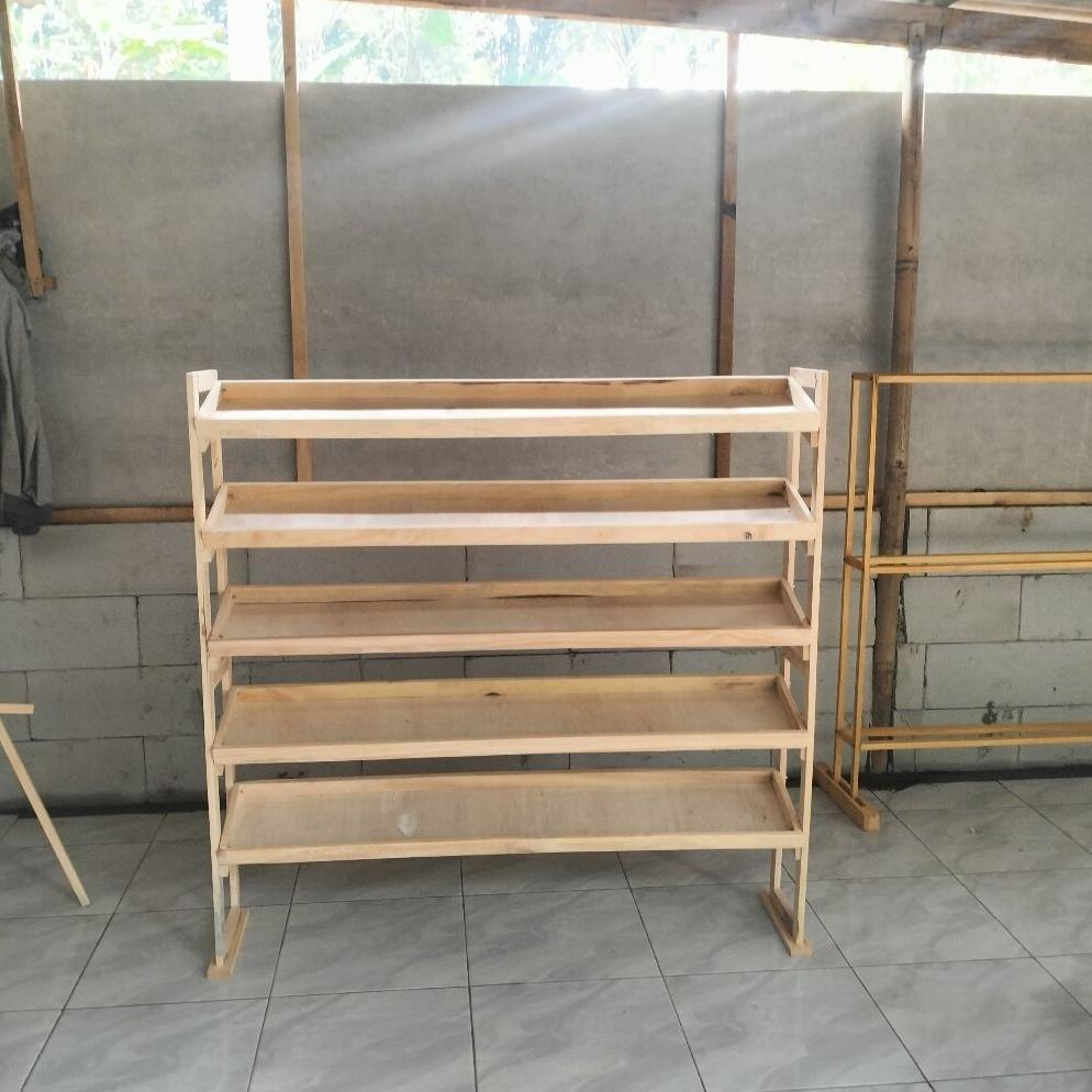 Rak sayur Rak Display Sayur Rak Sayur Kayu Rak Miring Rak Kayu