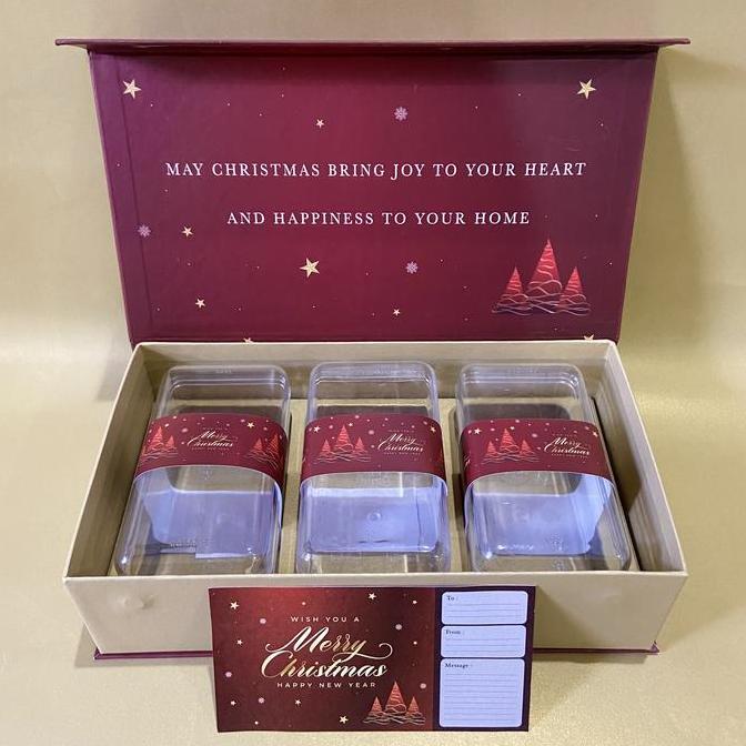 Box Natal / Hardbox Christmas / Kotak Kue Kering / Hampers Natal