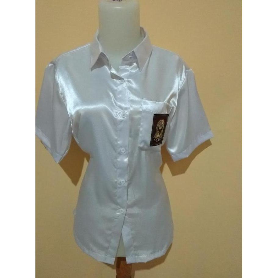 ATASAN BAJU SERAGAM SATIN SMA