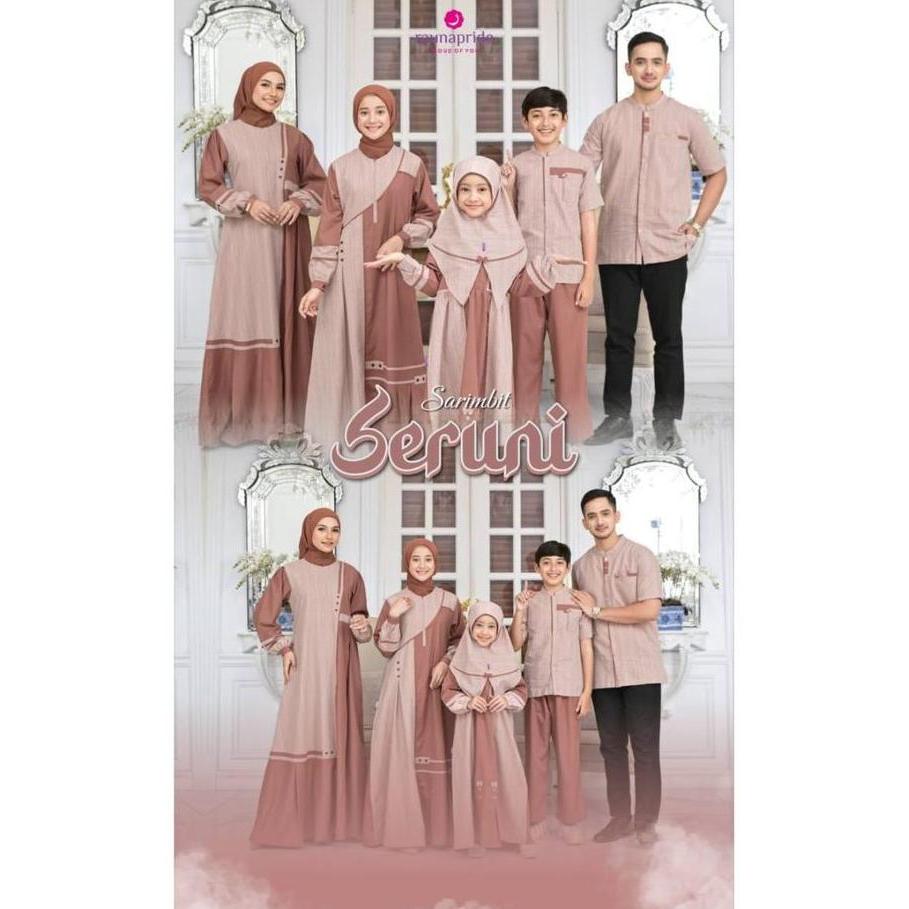 SERUNI CORAL Sarimbit Raunapride Lebaran  Couple Keluarga